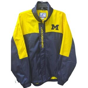 Logo Athletic Michigan Wolverines Insulated‎ Jacket Full Zip Mens Large
